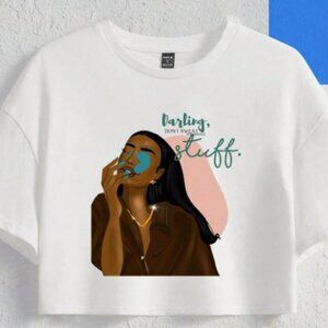 BRAND NEW!!! Artistically Graphic Drop Shoulder LARGE